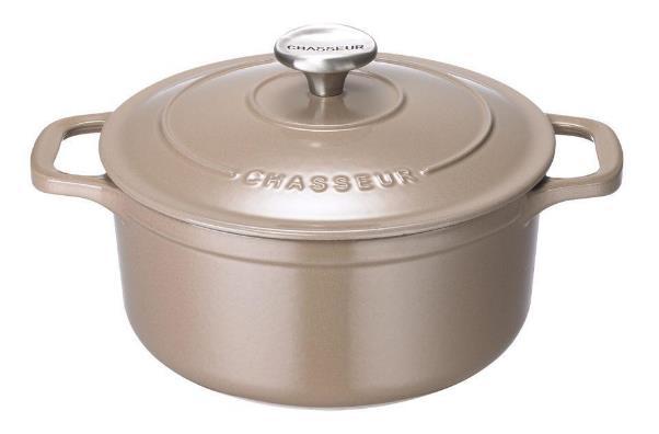 シャスール_ホーロー鍋_ブラウン