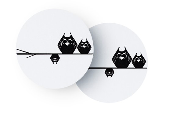 北欧の自然を表現したコースター