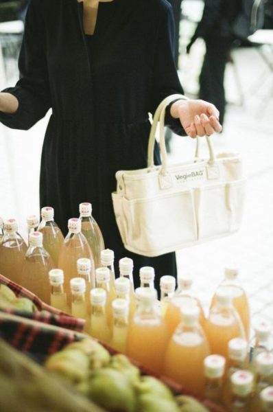 野菜を立てたまま保存できるバッグの形