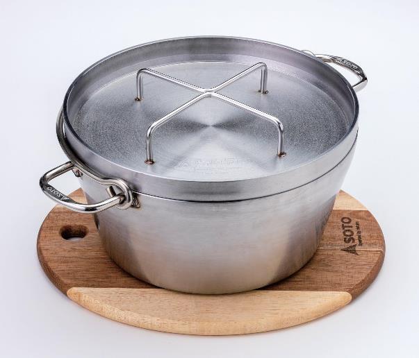 フリーボードの上に乗せたダッチオーブン