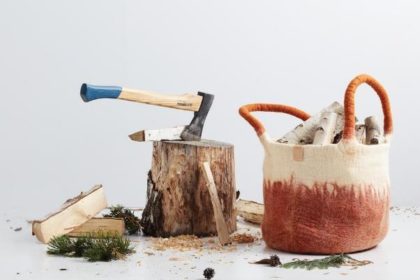 北欧インテリアにぴったりなウールのカゴ