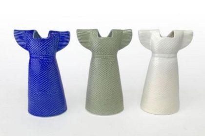 リサ・ラーソンの洋服モチーフの花器