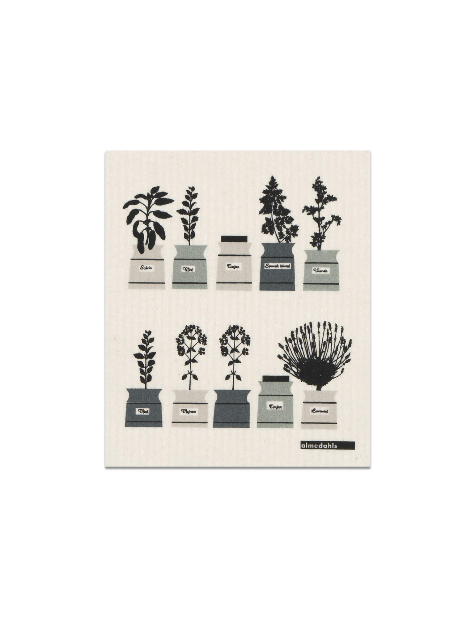 北欧デザインの地球にやさしいキッチンワイプ by アルメダールス/ハーブグレー