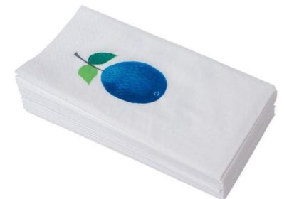 北欧柄のペーパーナプキン。おしゃれなプルーヌス柄はインテリアにも