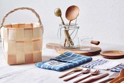 北欧の素材を使ったナチュラルなかご