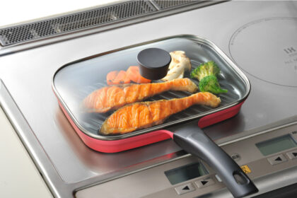 焼魚が手軽にleyeのフタ付きおさかなロースター