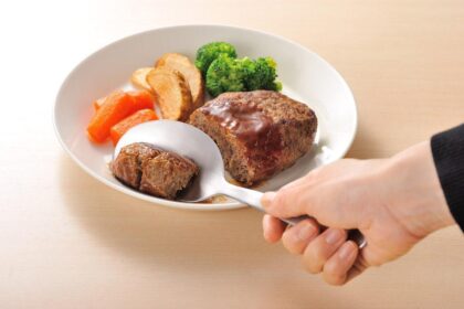 カットもお任せな取り分けスプーン