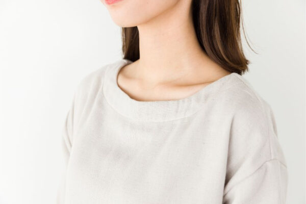 1柔らかい肌触りのガーゼ素材ウェアは部屋着やパジャマにピッタリ