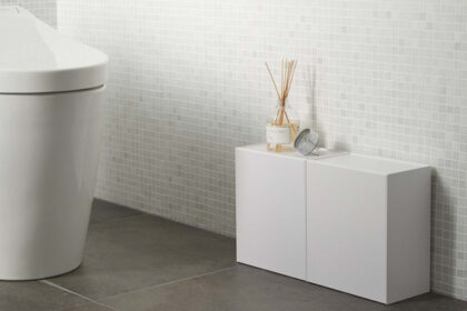 トイレ用品や掃除用具をおしゃれに隠せるtowerの収納アイテム